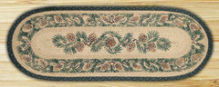 Pinecone Oval Patch Runner In Different Sizes