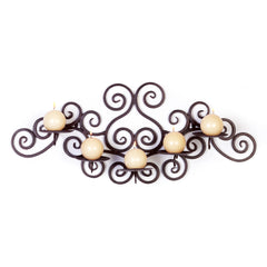 Wrought Iron Wall Mounted Candle Holder