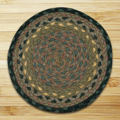 Brown/Black/Charcoal Braided Rug In Different Shapes And Sizes