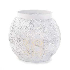 White Lace Design Candleholder