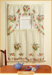 Beautiful Sheradian 3 Pc Printed Kitchen Curtain Set