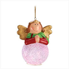 Angel Snowball Led Ornament