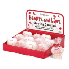 Hearts and Lips Glow Candle