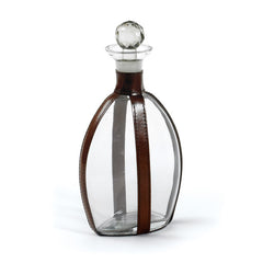 Quogue Decanter with Leather Strapping