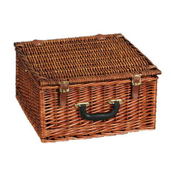 Willow Picnic Basket Lined Service for Two