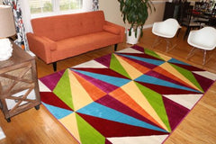 Floral Contemporary Modern Area Rug