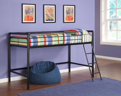 Anzy Twin Junior Loft Metal Bunk Bed In Different Colors