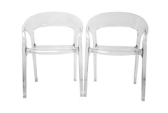 Baxton Studio Chole Acrylic Clear Chair Set of 2