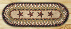 Barn Stars Oval Patch Runner In Different Sizes