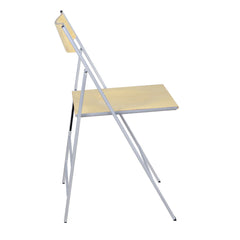 Folding Chair with Plywood Back in Different Colors