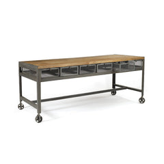 Steel and Wood Metropolitan Table