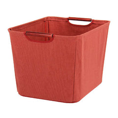 Tapered Storage Bin with Wood Handles In Different colors And Sizes