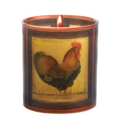 Country Rooster Candle