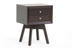 Baxton Studio Warwick Brown Accent Table and Nightstand