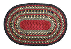 Charcoal Braided Rug In Different Shapes And Sizes