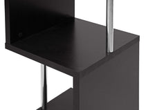 Lindy Dark Brown Modern Display Shelf (3-Tier)