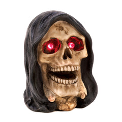 Lighted Grim Reaper Head Figurine