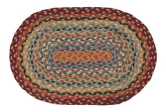 Russet/Blue Sky Braided Rug In Different Sizes