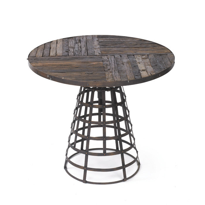Iron Westport Table with Reclaimed Wood
