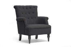 Baxton Studio Crenshaw Linen Club Chair