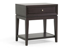 Baxton Studio Morgan Brown Accent Table and Nightstand