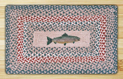 Fish Print Patch Rug