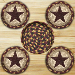 Beautiful Burgundy Star Coasters
