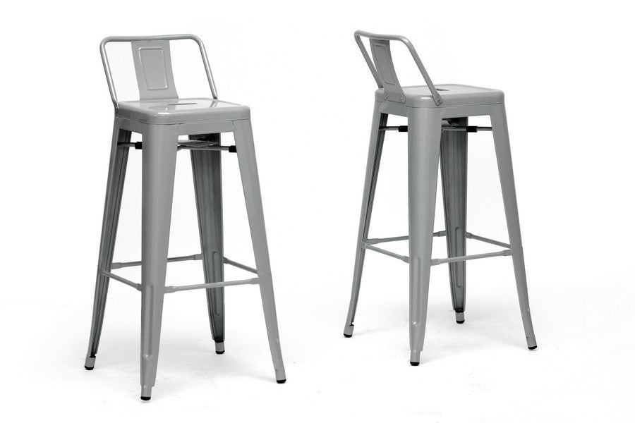 Baxton Studio French Bar Stool in Set of 2