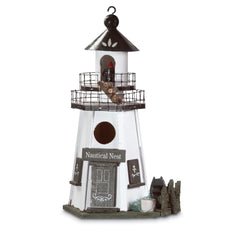 Lighthouse Birdhouse - Nautical Nest