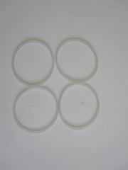 New 4 Replacement Gaskets for Magic Bullet Flat Blade Cross Blades