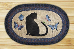 Cat/Grasshopper Oval Patch Rug