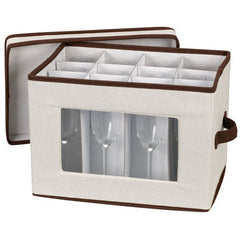 Stemware Chest or Flute Chest in Different Colors