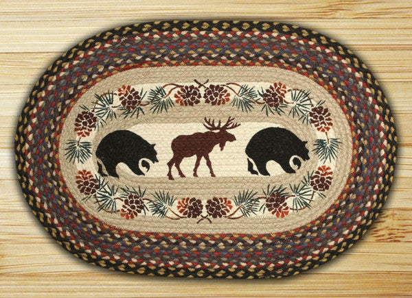 Bear/Moose Oval Patch Rug