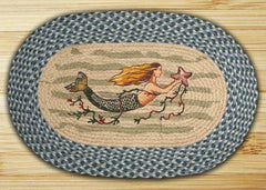 Mermaid Oval Patch Rug