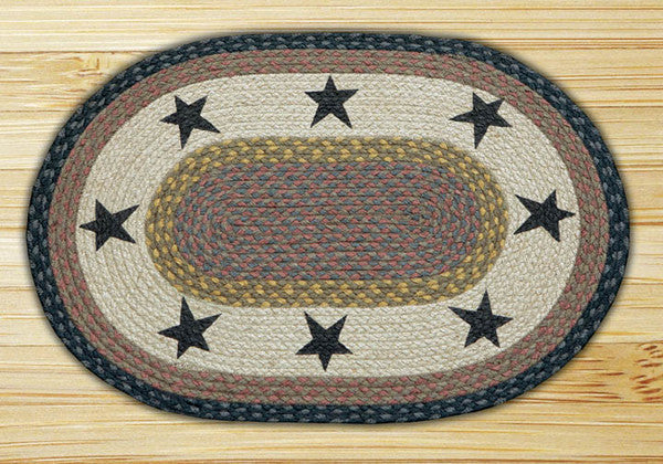 Stars Oval Patch Rug