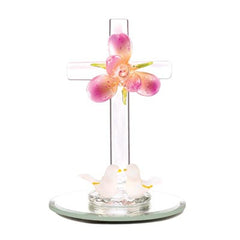 Blessed Cross Glass Figurine