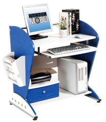 The Techni Mobili Deco Blue Computer Desk
