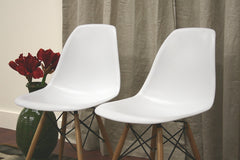 Baxton Studio Azzo Plastic Mid-Century Modern Shell Chair
