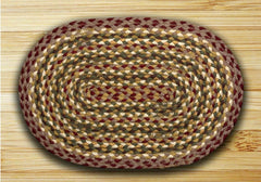 Olive/Burgundy/Gray Jute Placemat