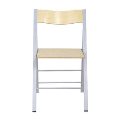 Folding Chair with Plywood Back in Different Colors