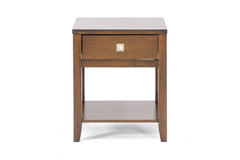 Baxton Studio New Jersey Brown Wood Modern End Table