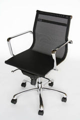 Baxton Studio Chrome frame and mesh seat office chair