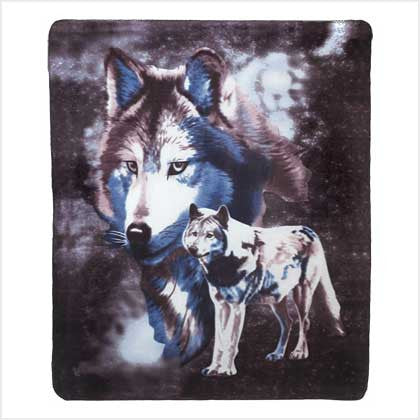 Wildlife Wolves Fleece Blanket