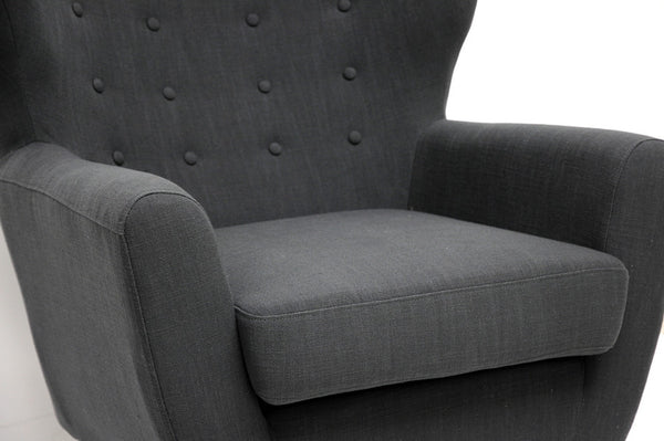 Baxton Studio Lombardi Linen Modern Club Chair | Imtinanz
