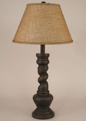 Brown Pot with Twist Table Lamp