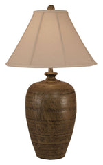 Brown Textured Pot Table Lamp