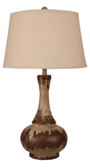 Aged Cottage Pot Table Lamp