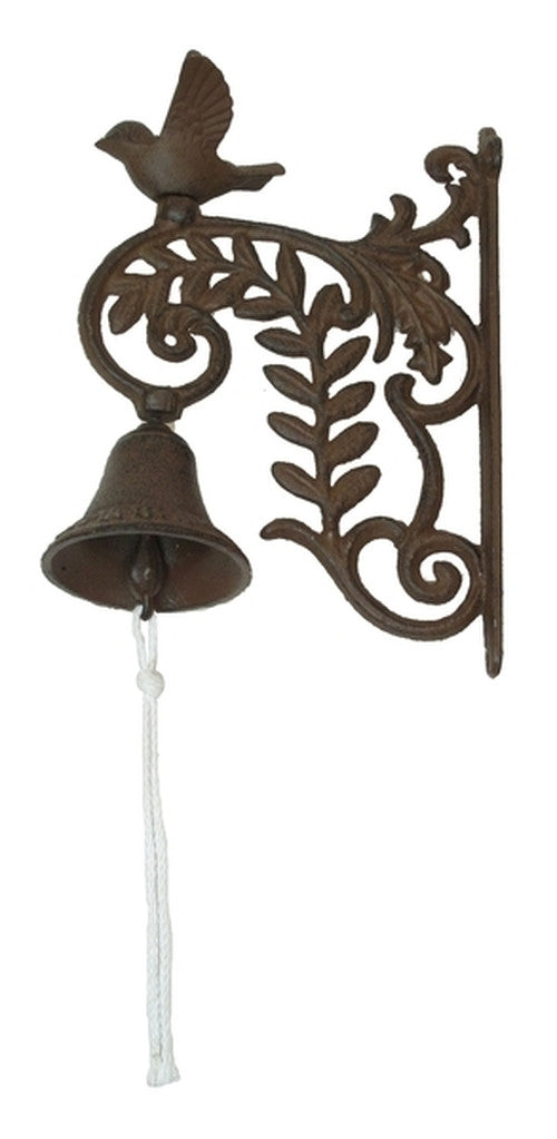 Decorative Cast Iron Wall Mount Bird Bell