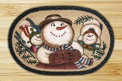 Snowman Sledding Licensed Print Rug