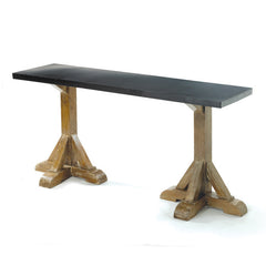 Stick Leg Console with Vintage Steel